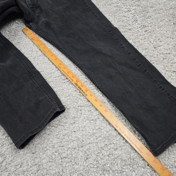 Levis 559 Jeans Mens 38x30 (Fit 38x27.5) Black Relaxed‎ Straight Dark Denim READ - Picture 14 of 16